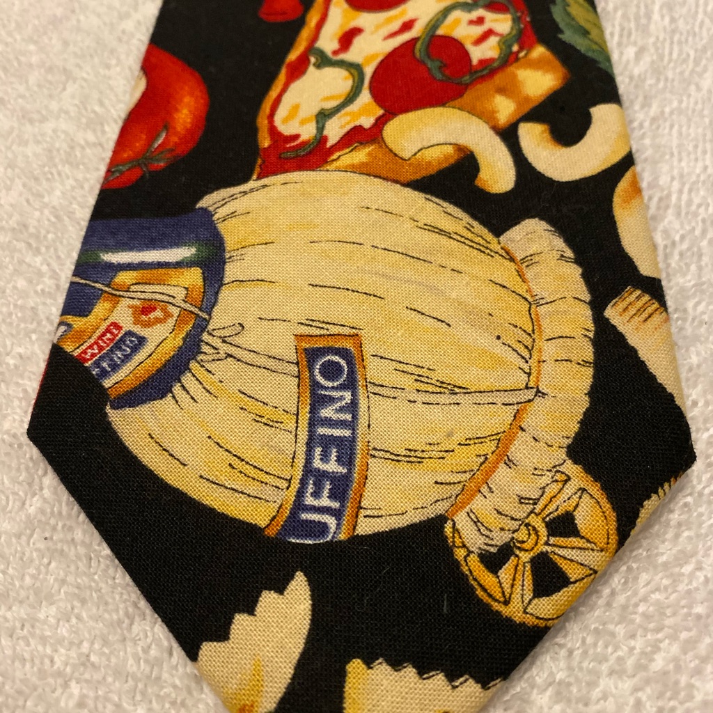 Brand New Trendy Tie Commemorating Foods Of Italy